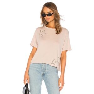 Monrow Star Dust Studded Tee